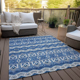 Machine Washable Indoor/ Outdoor Chantille Mosaic Global Rug