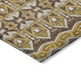 Machine Washable Indoor/ Outdoor Chantille Mosaic Global Rug