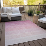 Machine Washable Indoor/ Outdoor Chantille Ombre Solid Rug