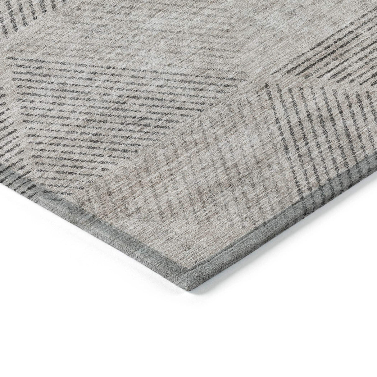 Machine Washable Indoor/ Outdoor Chantille Prism Contemporary Rug