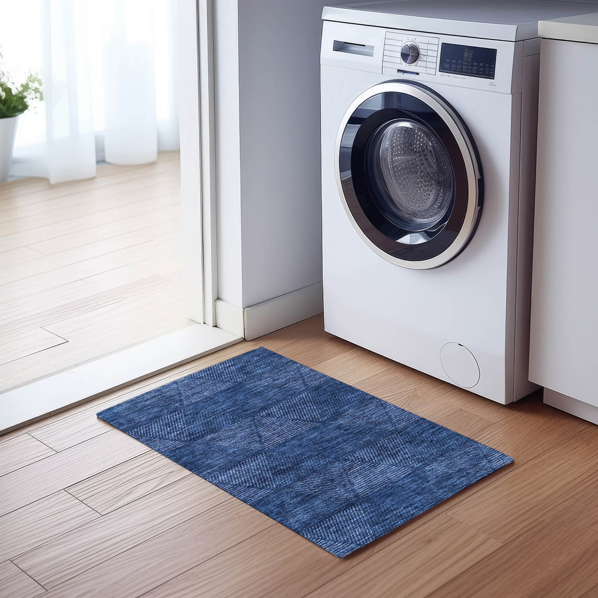 Machine Washable Indoor/ Outdoor Chantille Prism Contemporary Rug