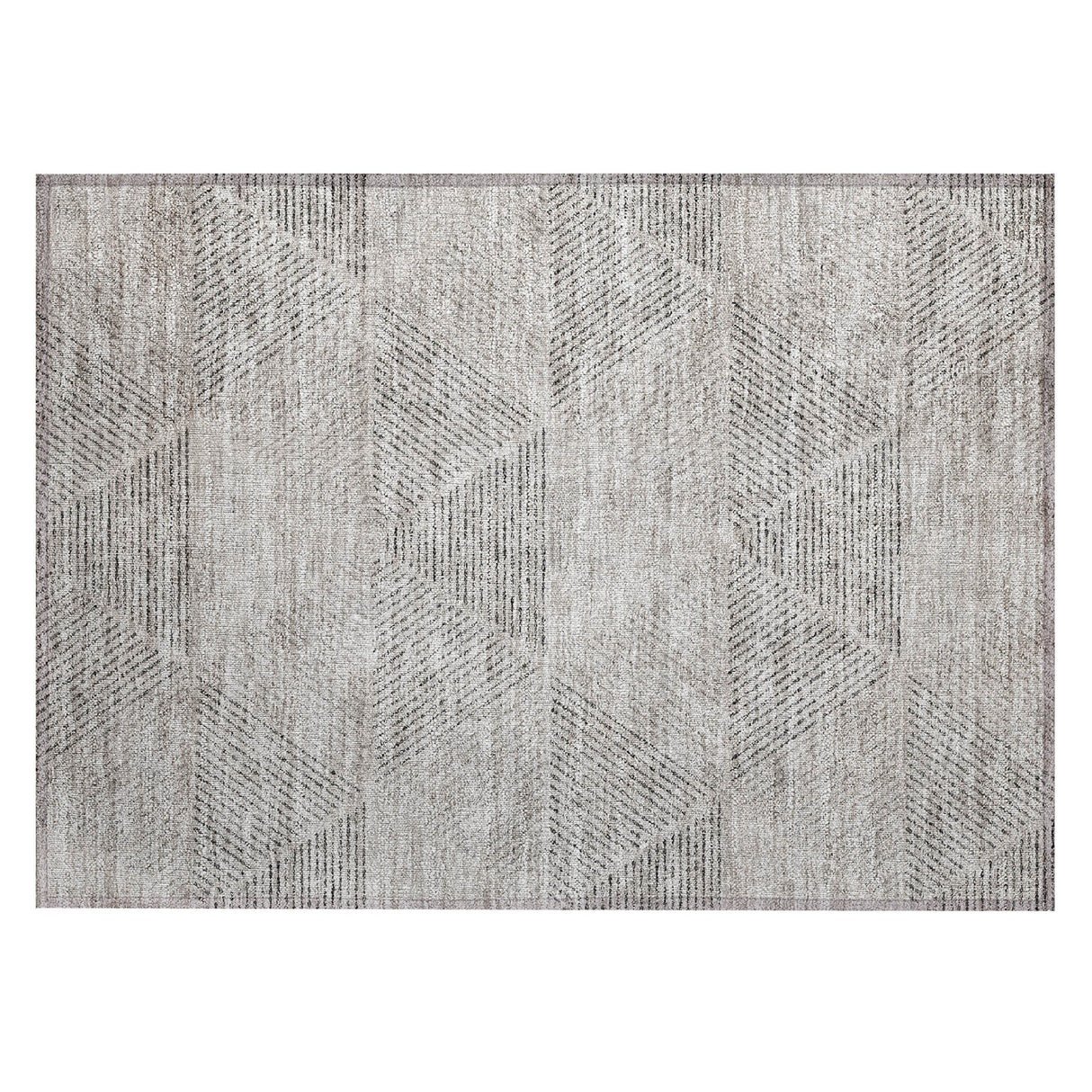 Machine Washable Indoor/ Outdoor Chantille Prism Contemporary Rug