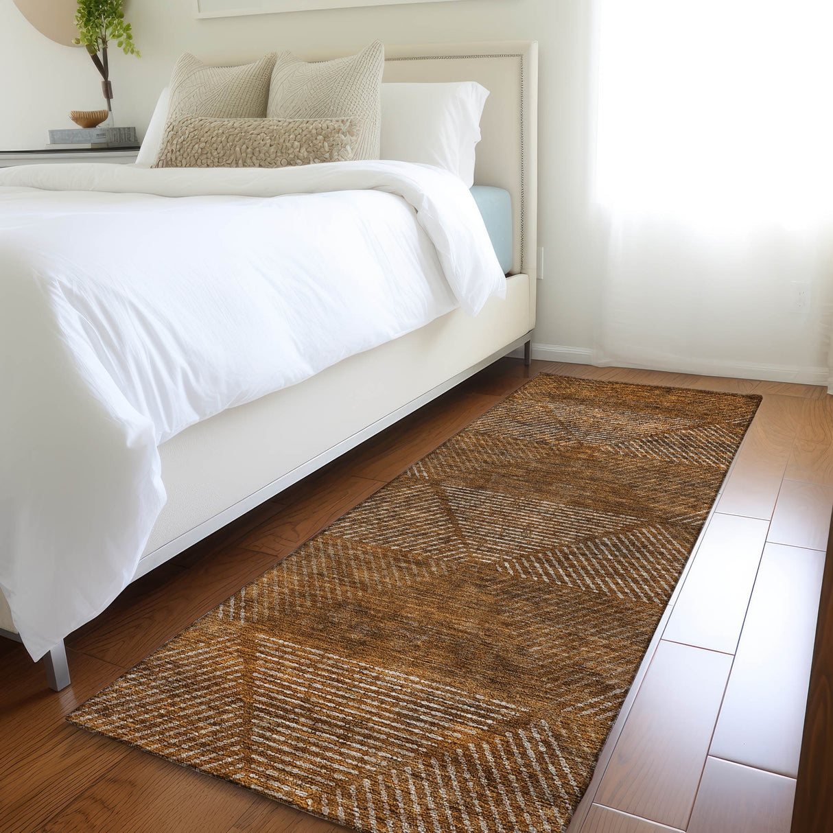 Machine Washable Indoor/ Outdoor Chantille Prism Contemporary Rug