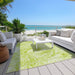 Machine Washable Indoor/ Outdoor Abstract Solid Chantille Rug