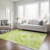 Machine Washable Indoor/ Outdoor Abstract Solid Chantille Rug