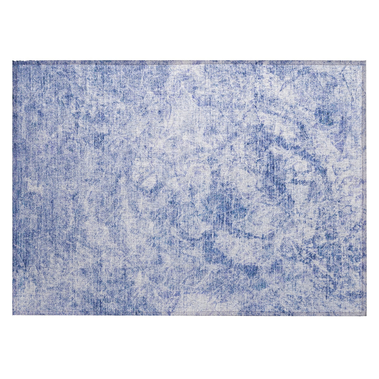 Machine Washable Indoor/ Outdoor Abstract Solid Chantille Rug