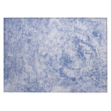 Machine Washable Indoor/ Outdoor Abstract Solid Chantille Rug