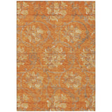Machine Washable Indoor/ Outdoor Chantille Scroll Floral Rug