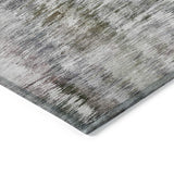 Machine Washable Indoor/ Outdoor Chantille Solid Abstract Rug