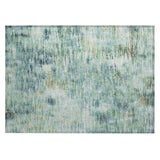 Machine Washable Indoor/ Outdoor Chantille Solid Abstract Rug