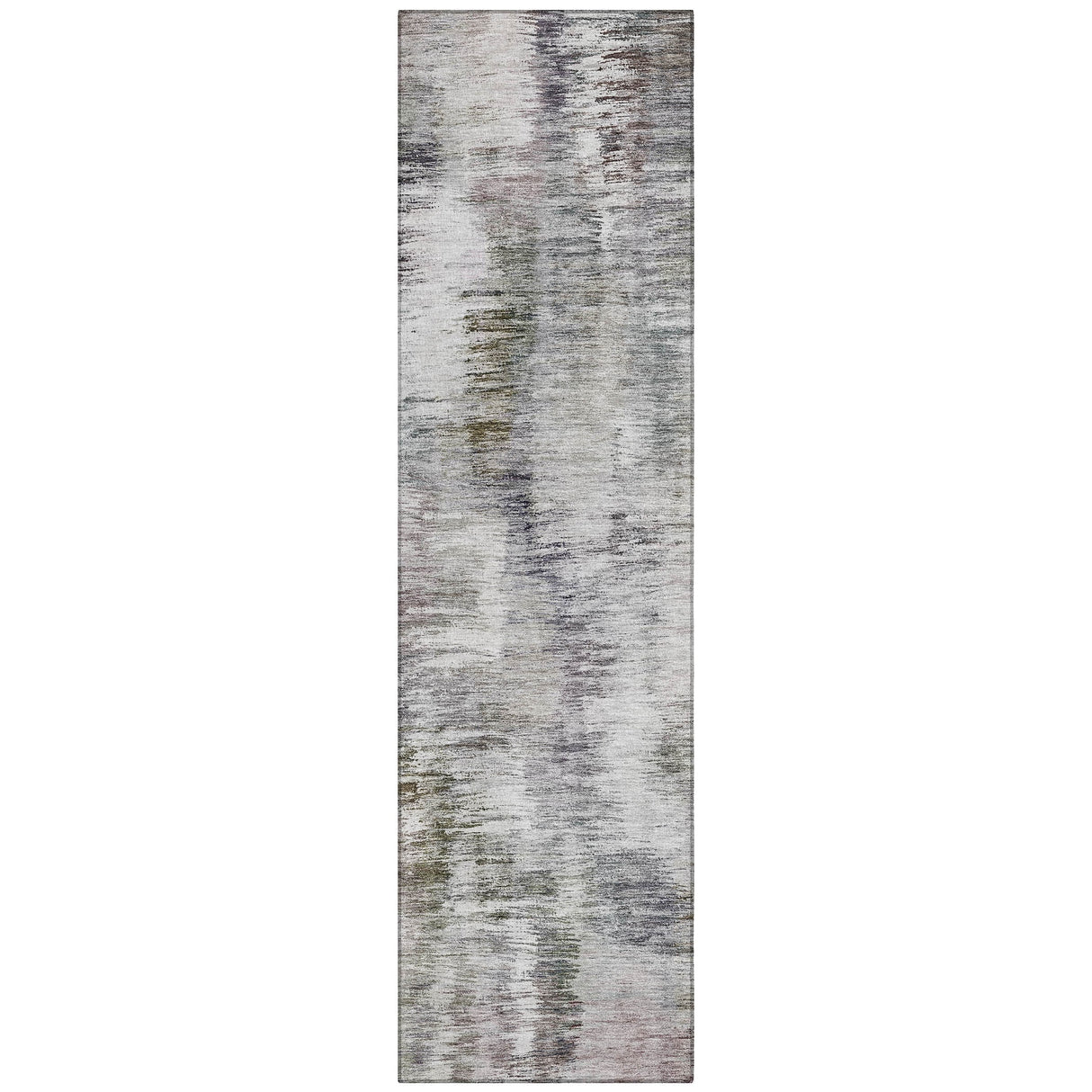 Machine Washable Indoor/ Outdoor Chantille Solid Abstract Rug