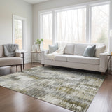 Machine Washable Indoor/ Outdoor Chantille Solid Abstract Rug