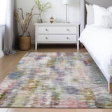 Machine Washable Indoor/ Outdoor Chantille Solid Abstract Rug