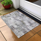 Machine Washable Indoor/ Outdoor Chantille Solid Abstract Rug