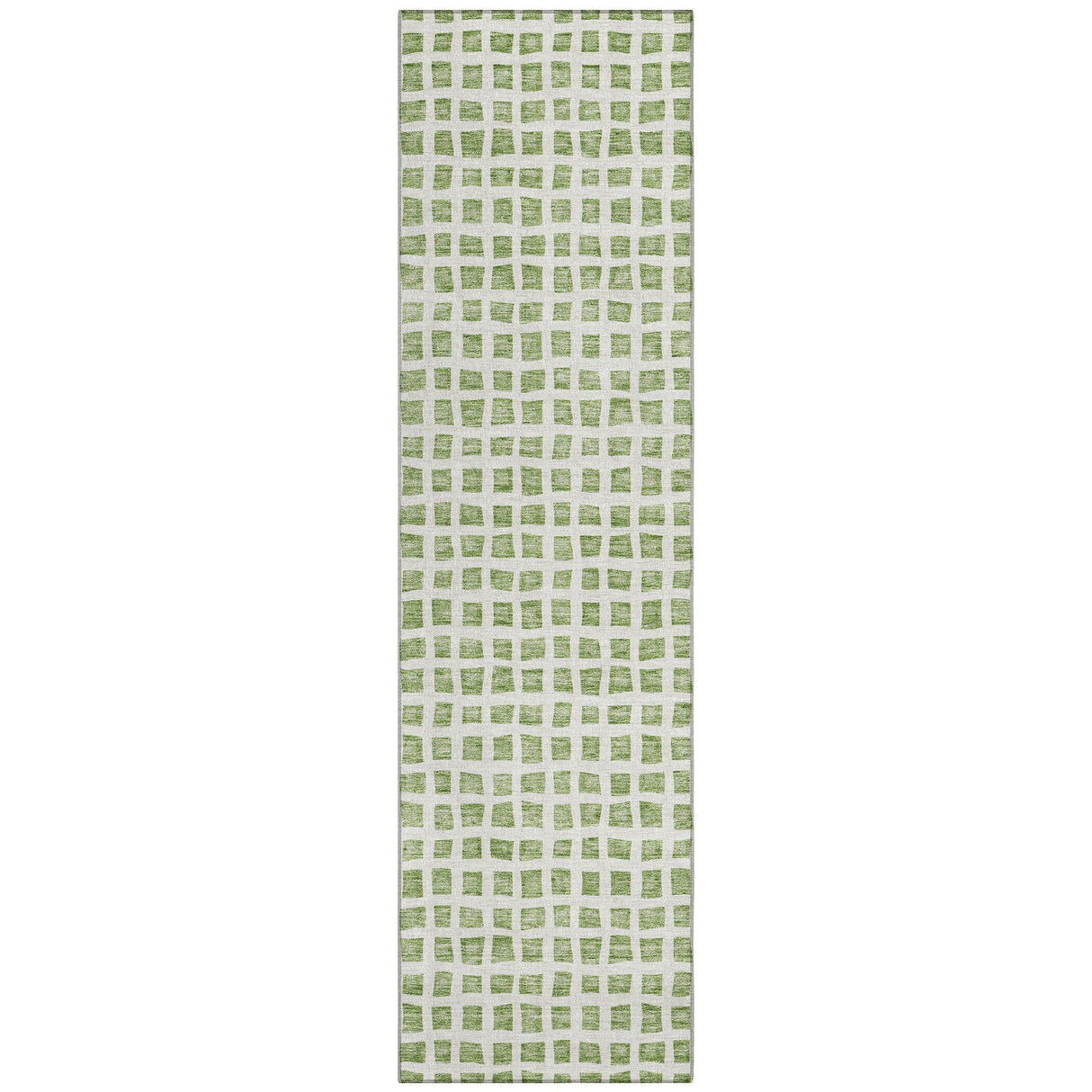 Machine Washable Indoor/ Outdoor Chantille Squares Rug