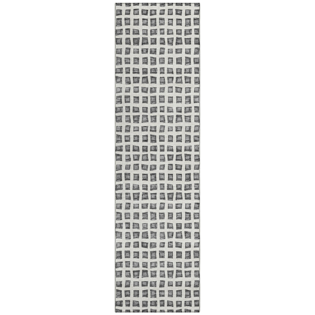 Machine Washable Indoor/ Outdoor Chantille Squares Rug