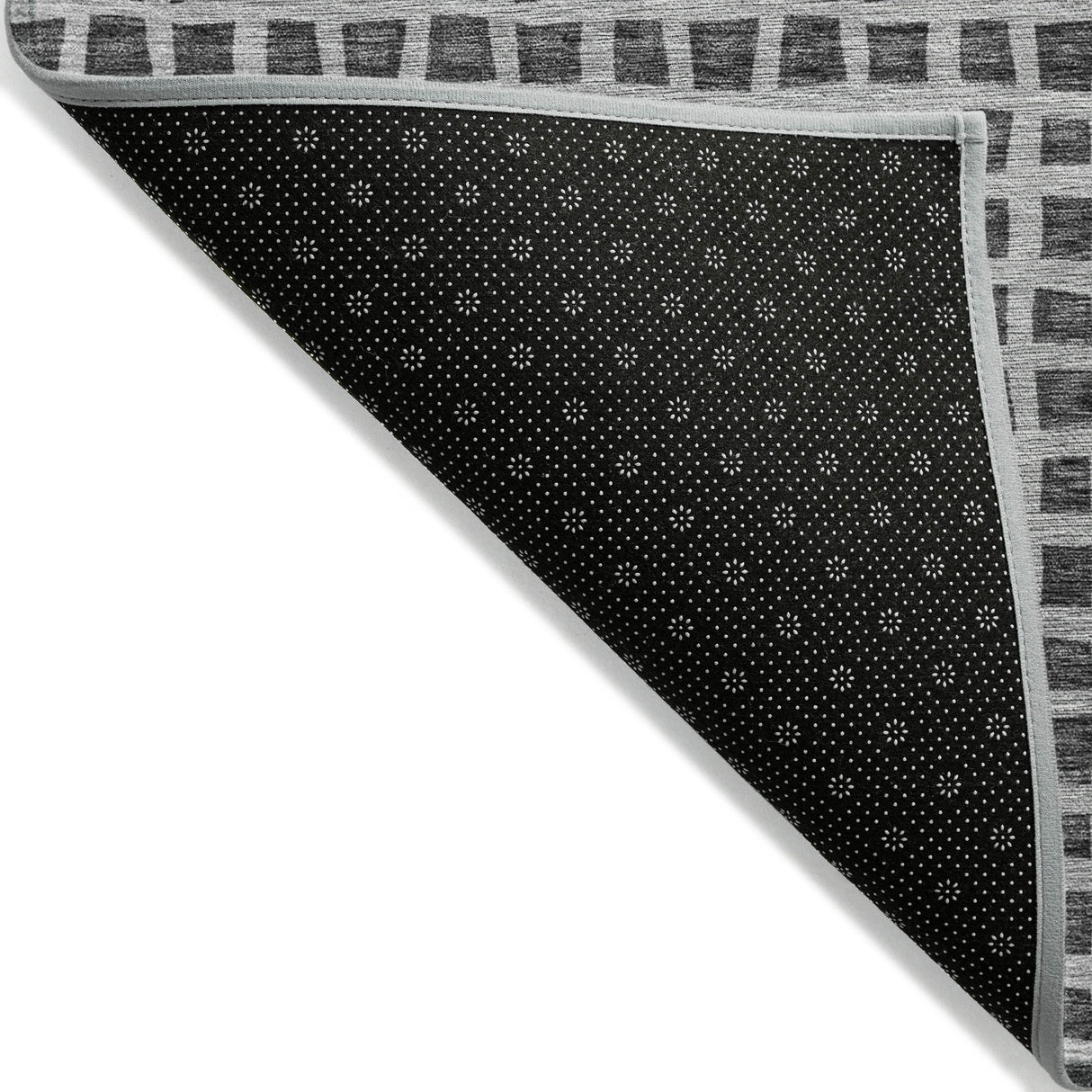 Machine Washable Indoor/ Outdoor Chantille Squares Rug