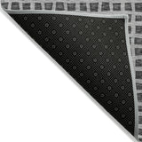 Machine Washable Indoor/ Outdoor Chantille Squares Rug