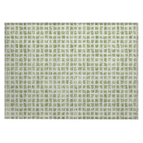 Machine Washable Indoor/ Outdoor Chantille Squares Rug