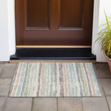 Machine Washable Indoor/ Outdoor Chantille Stripe Rug