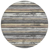 Machine Washable Indoor/ Outdoor Chantille Stripe Rug