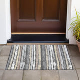 Machine Washable Indoor/ Outdoor Chantille Stripe Rug