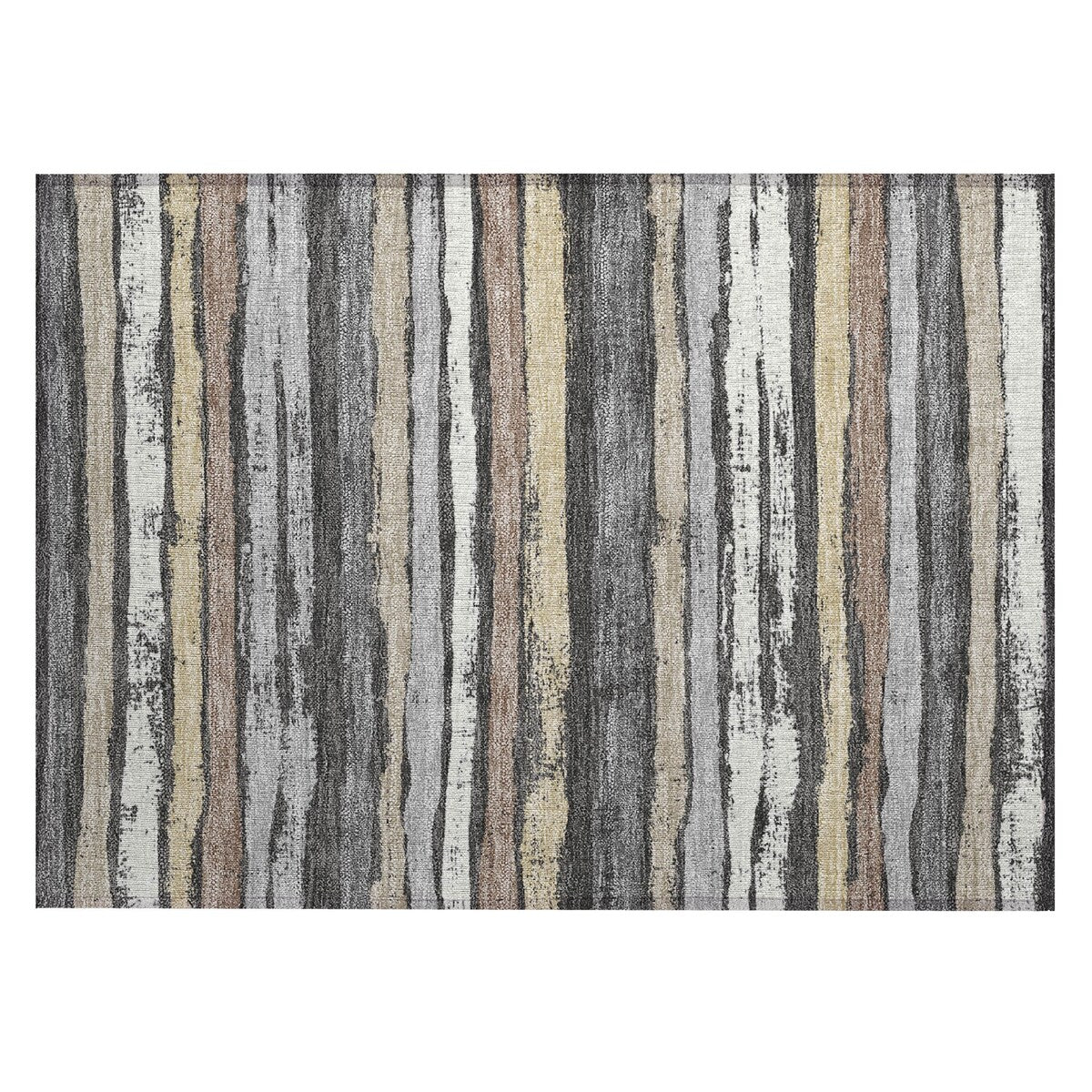 Machine Washable Indoor/ Outdoor Chantille Stripe Rug