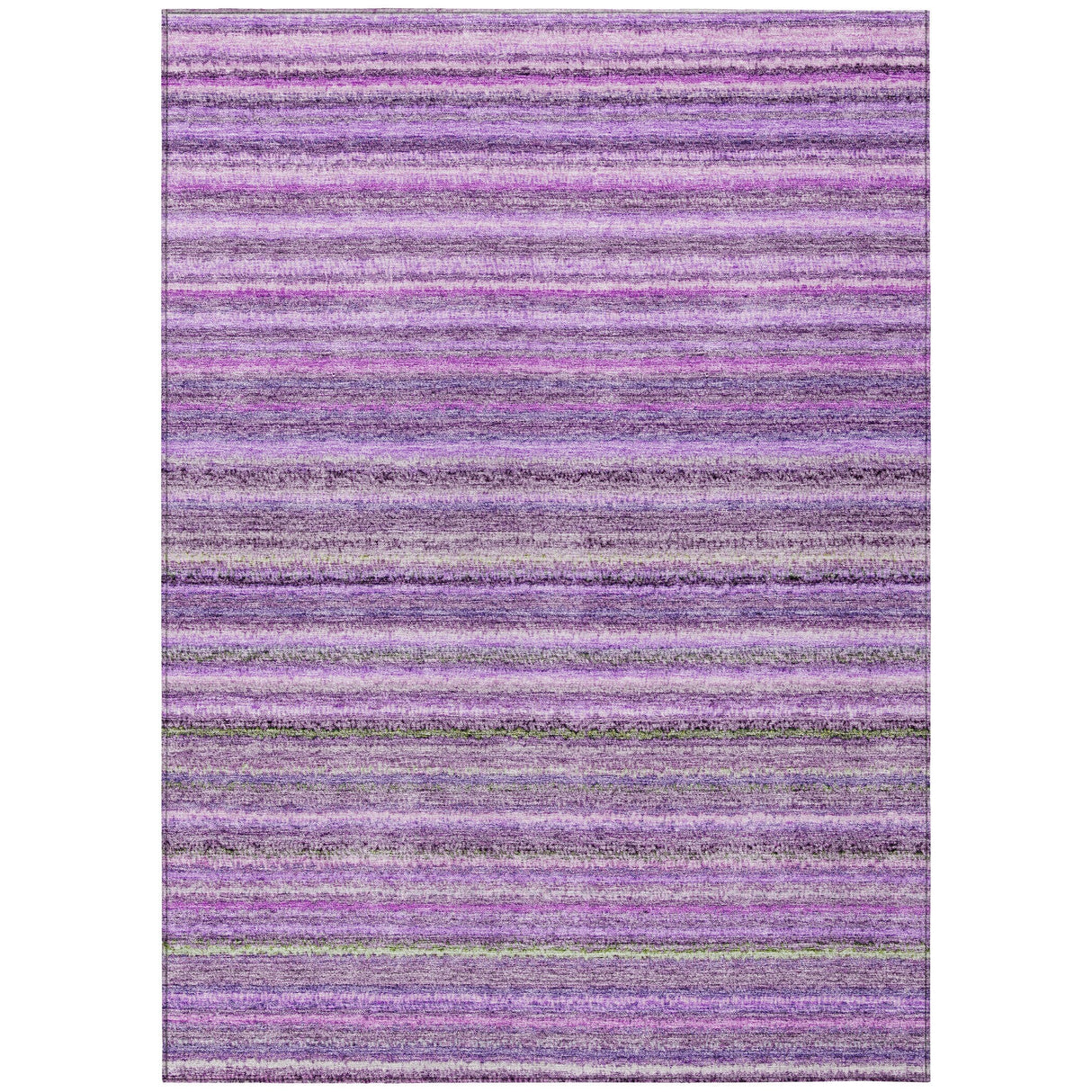 Machine Washable Indoor/ Outdoor Chantille Stripes Rug