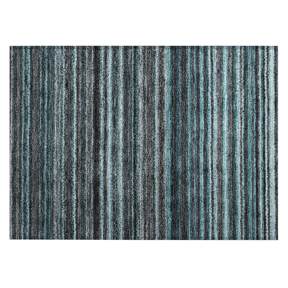 Machine Washable Indoor/ Outdoor Chantille Stripes Rug