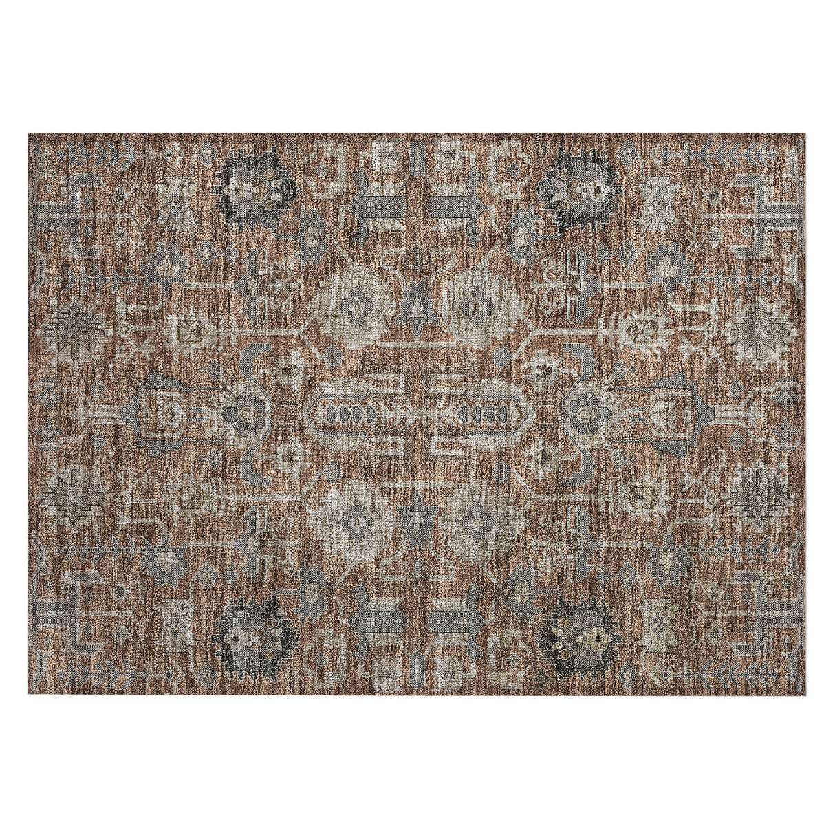 Machine Washable Indoor/ Outdoor Chantille Traditional Boho Rug