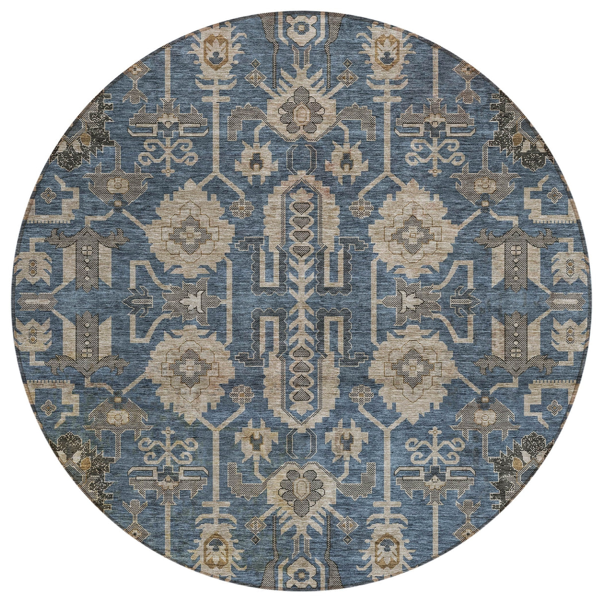 Machine Washable Indoor/ Outdoor Chantille Traditional Boho Rug