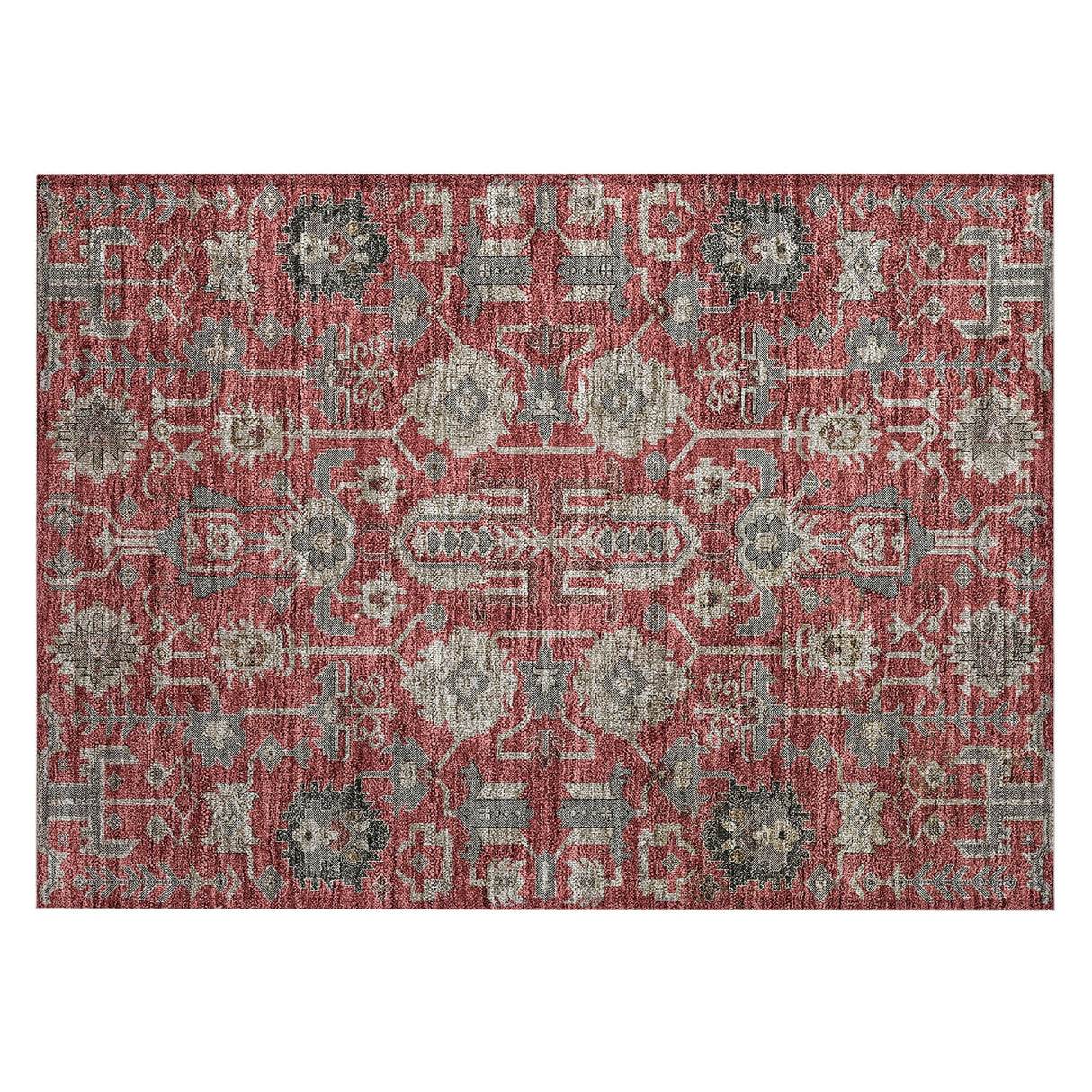 Machine Washable Indoor/ Outdoor Chantille Traditional Boho Rug