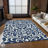 Machine Washable Indoor/ Outdoor Chantille Traditional Elegant Rug