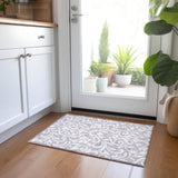 Machine Washable Indoor/ Outdoor Chantille Traditional Elegant Rug