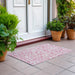 Machine Washable Indoor/ Outdoor Chantille Traditional Elegant Rug