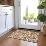 Machine Washable Indoor/ Outdoor Chantille Traditional Elegant Rug