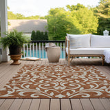 Machine Washable Indoor/ Outdoor Chantille Traditional Elegant Rug