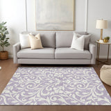Machine Washable Indoor/ Outdoor Chantille Traditional Elegant Rug