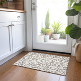 Machine Washable Indoor/ Outdoor Chantille Traditional Elegant Rug