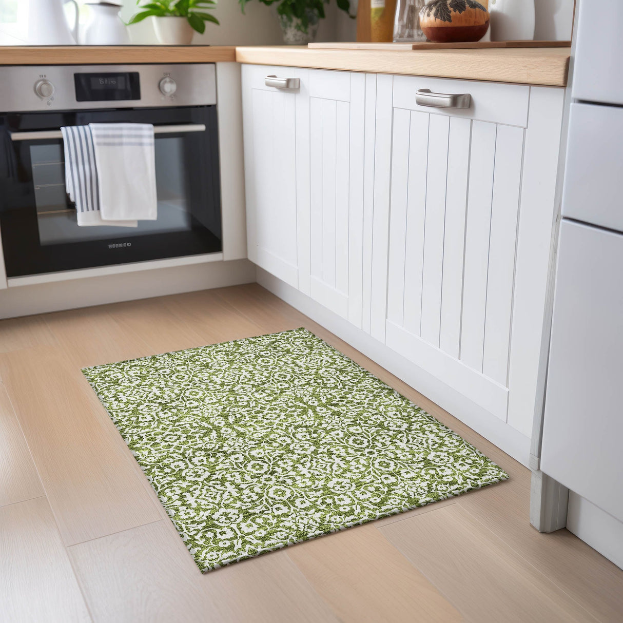 Machine Washable Indoor/ Outdoor Chantille Traditional Farmhouse Rug
