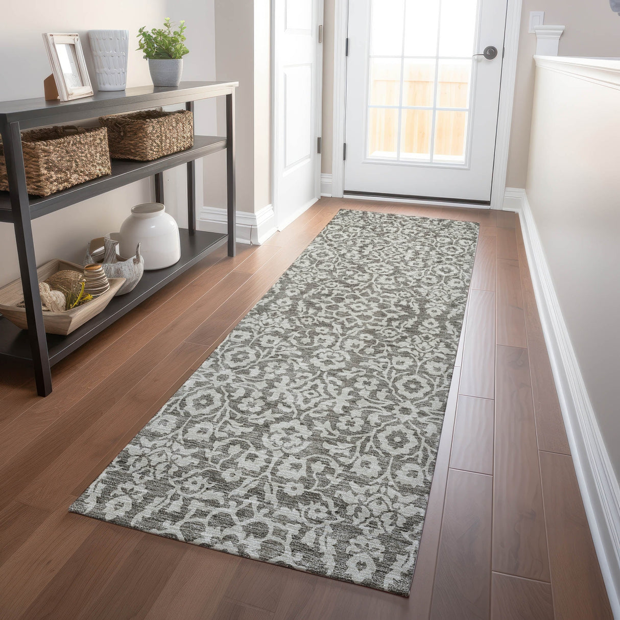 Machine Washable Indoor/ Outdoor Chantille Traditional Farmhouse Rug