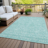 Machine Washable Indoor/ Outdoor Chantille Traditional Floral Rug