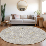Machine Washable Indoor/ Outdoor Chantille Traditional Medallion Rug
