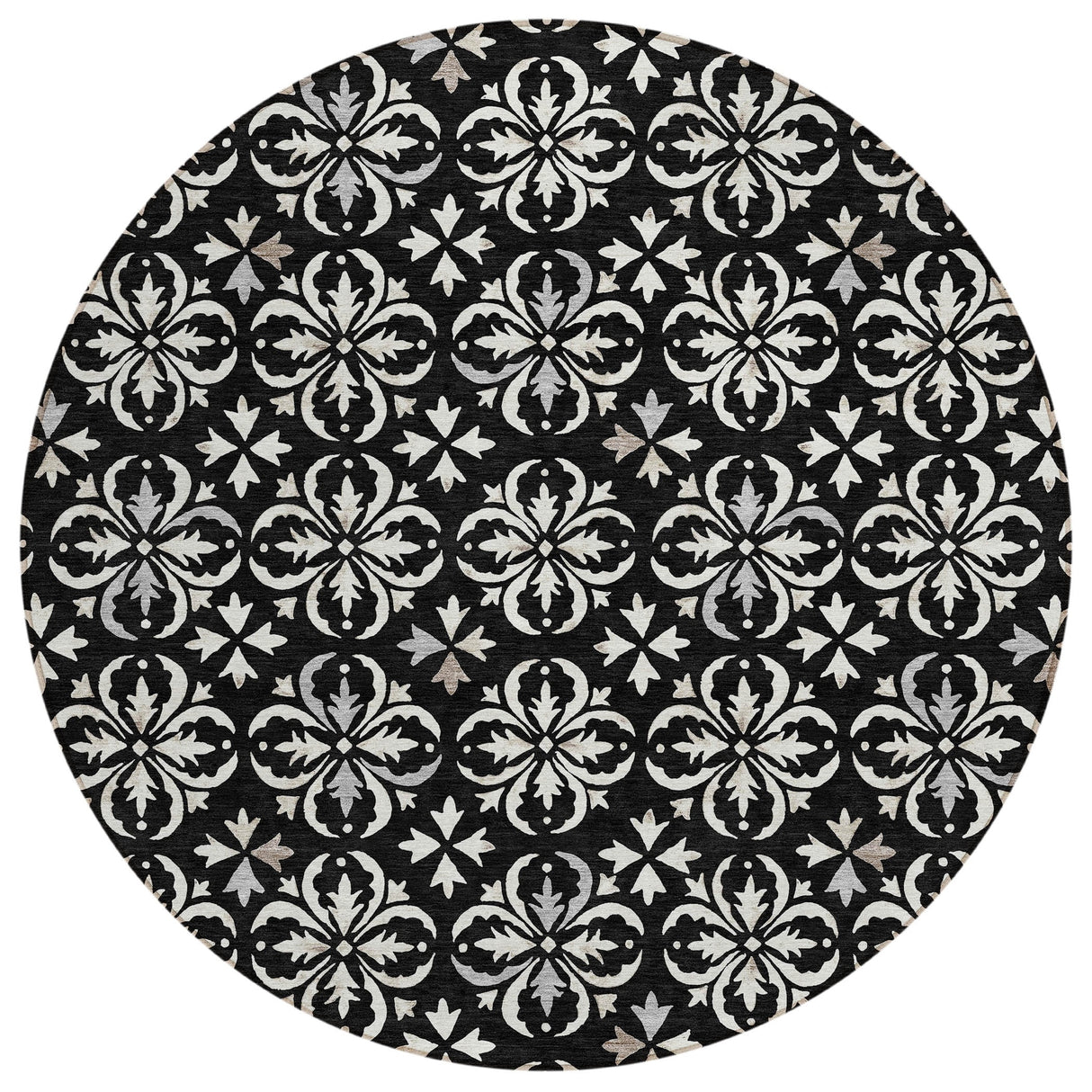 Machine Washable Indoor/ Outdoor Chantille Traditional Medallion Rug