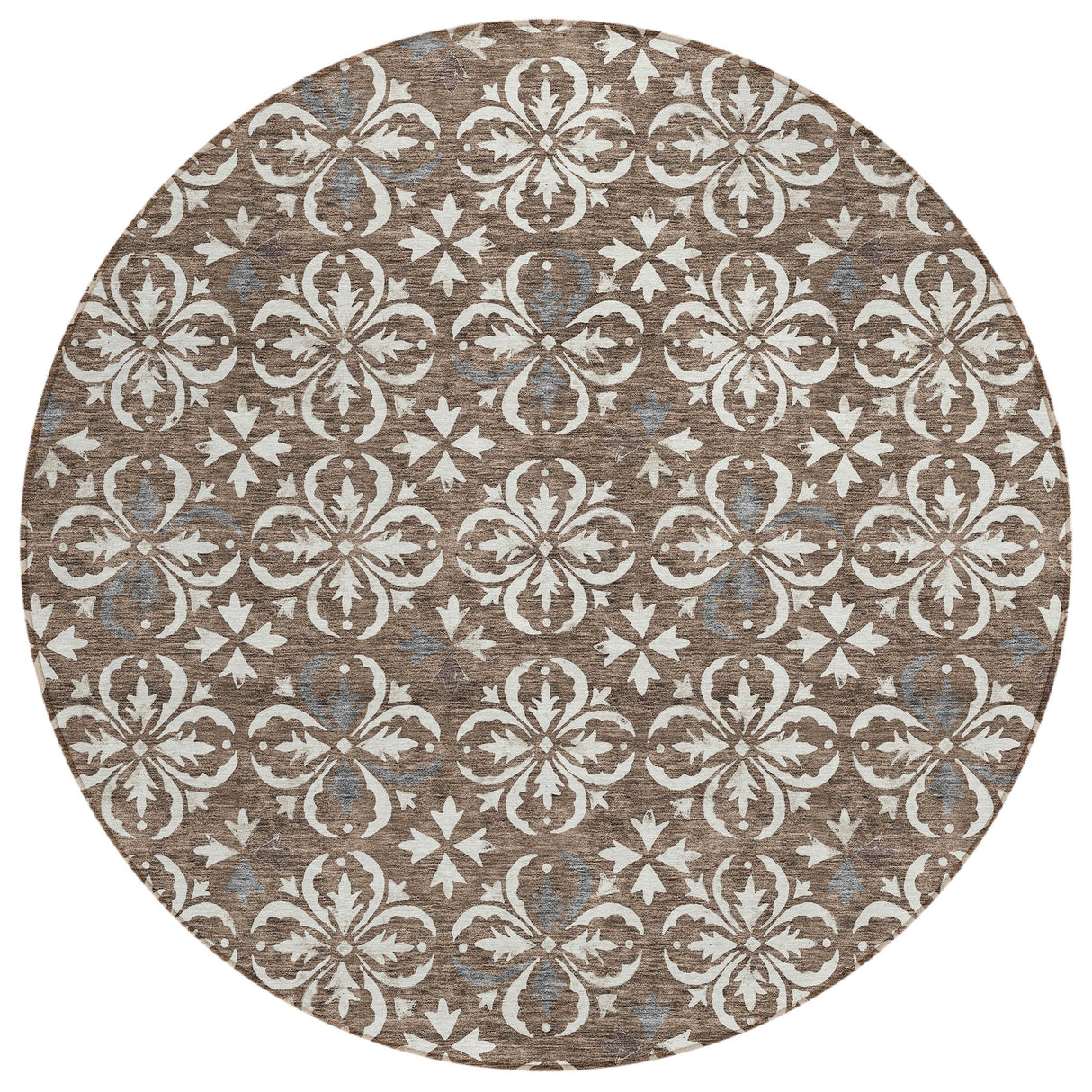 Machine Washable Indoor/ Outdoor Chantille Traditional Medallion Rug