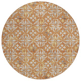 Machine Washable Indoor/ Outdoor Chantille Traditional Medallion Rug