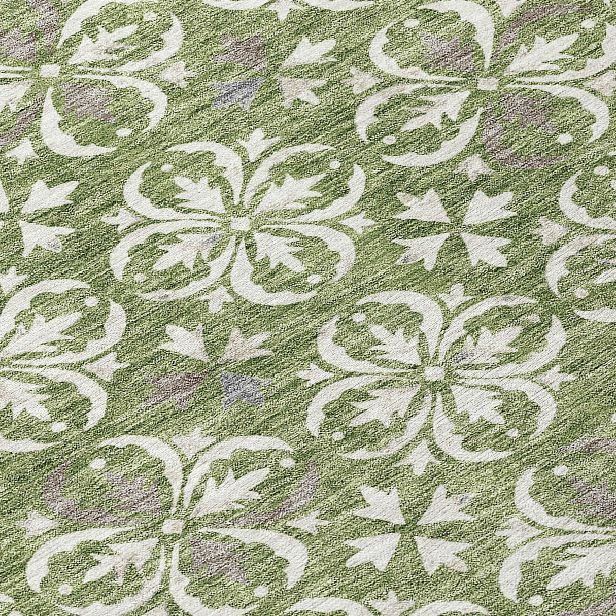 Machine Washable Indoor/ Outdoor Chantille Traditional Medallion Rug