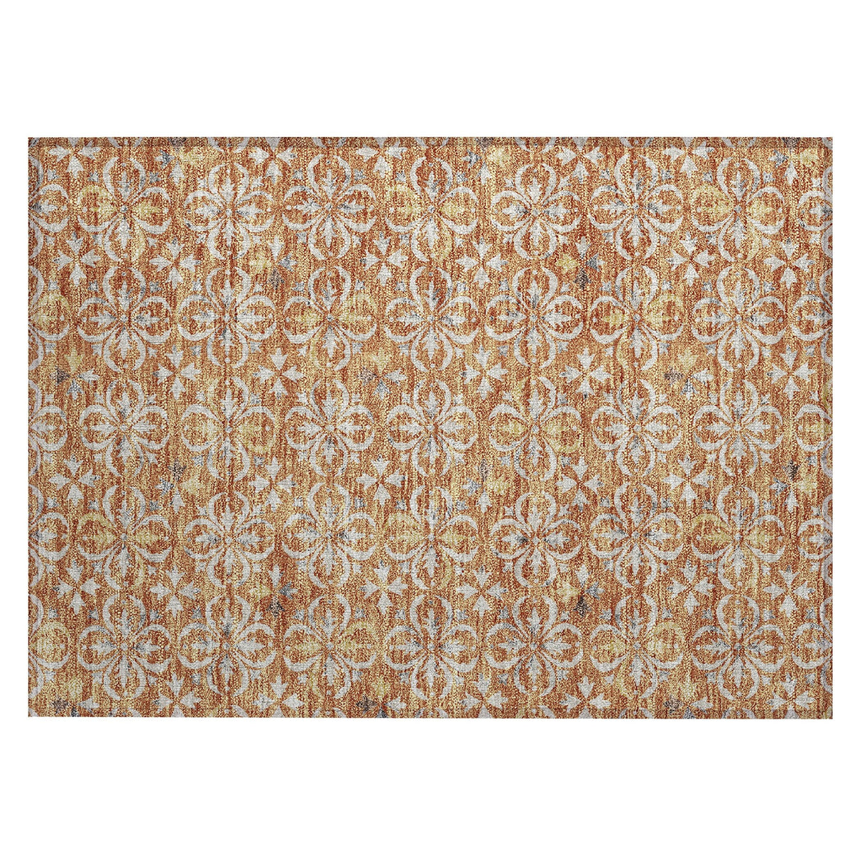 Machine Washable Indoor/ Outdoor Chantille Traditional Medallion Rug