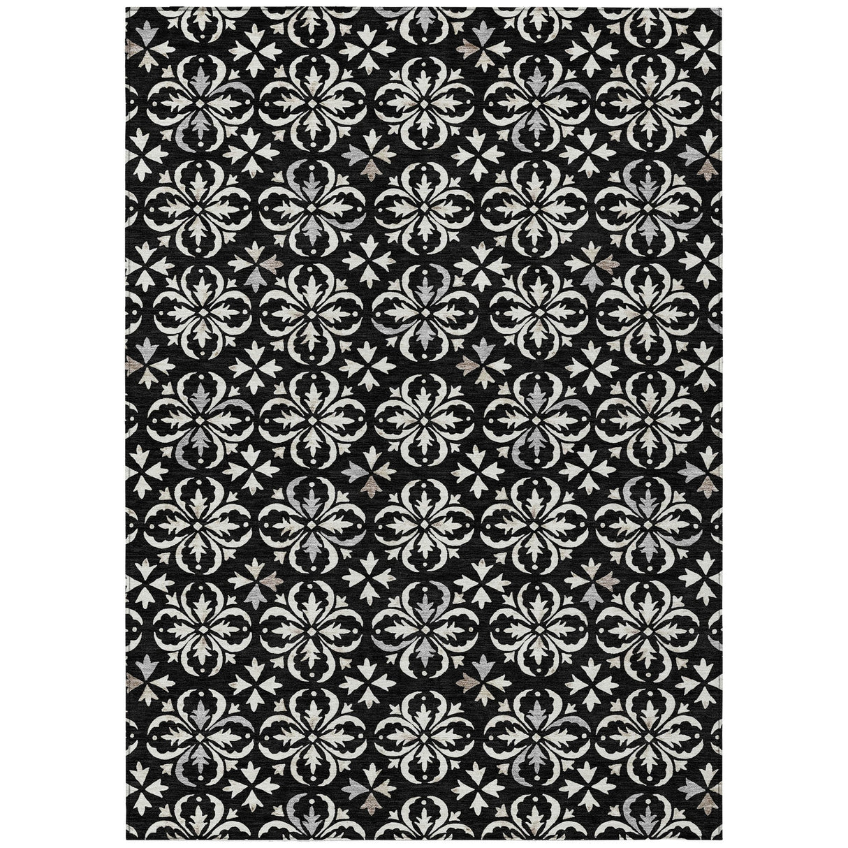 Machine Washable Indoor/ Outdoor Chantille Traditional Medallion Rug