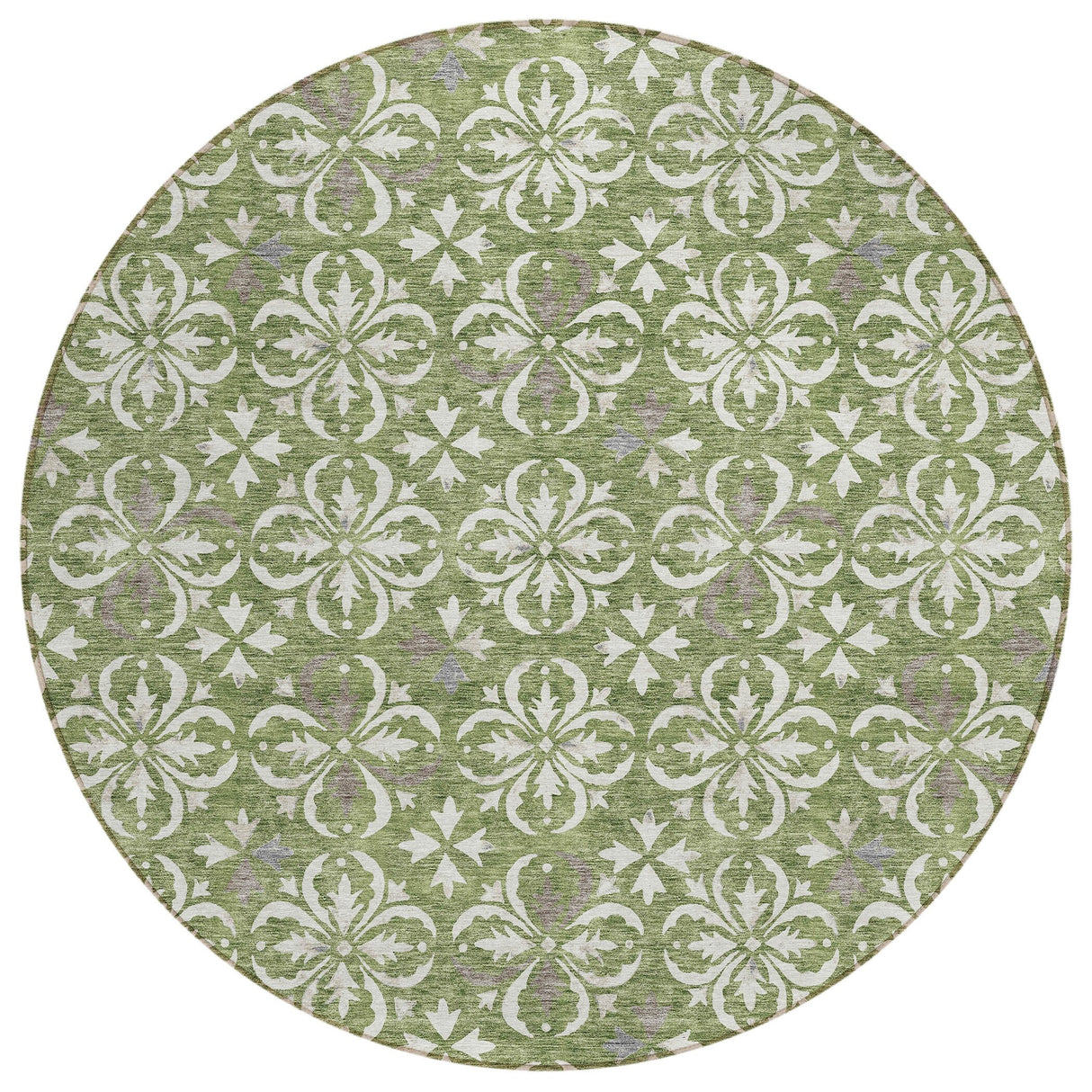 Machine Washable Indoor/ Outdoor Chantille Traditional Medallion Rug